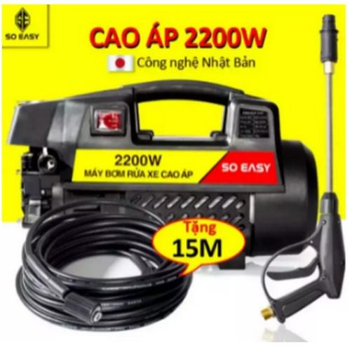 MÁY BƠM RỬA XE CAO CẤP. ĐỘNG CƠ CẢM ỨNG LÕI ĐỒNG 2200W