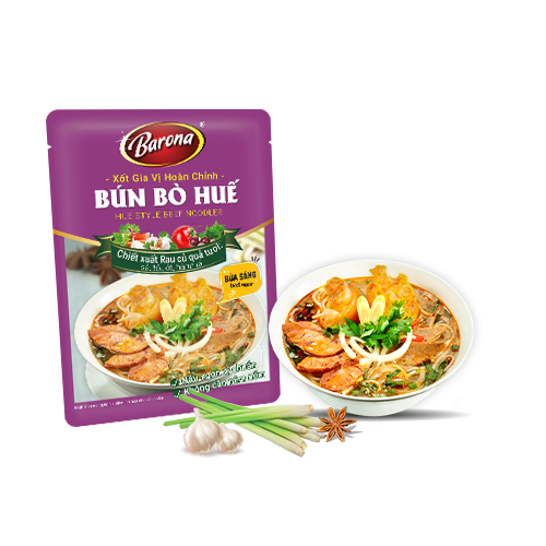 Xốt Gia Vị Bún Bò Huế Barona 110g ướp ngon chuẩn vị không cần nêm nếm