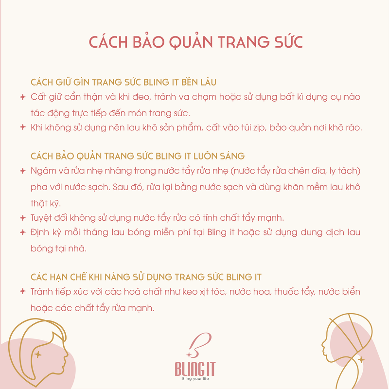 Vòng cổ bạc Bling It trái tim đính đá BIVC197