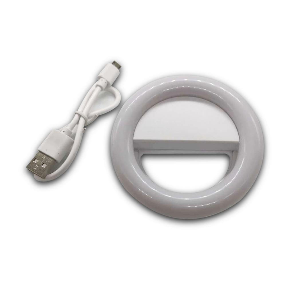 LED Light Ring Supplementary Selfie Lighting Night or Darkness Selfie Enhancing for Photography with iPhones and Android Smart Phones