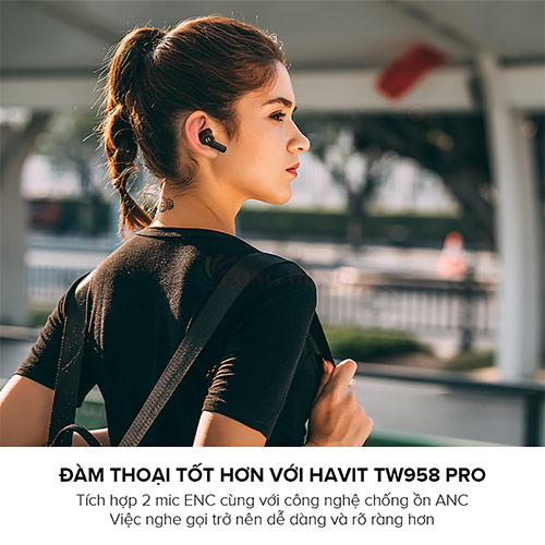 Tai nghe Bluetooth True Wireless Havit TW958 Pro - Hàng chính hãng