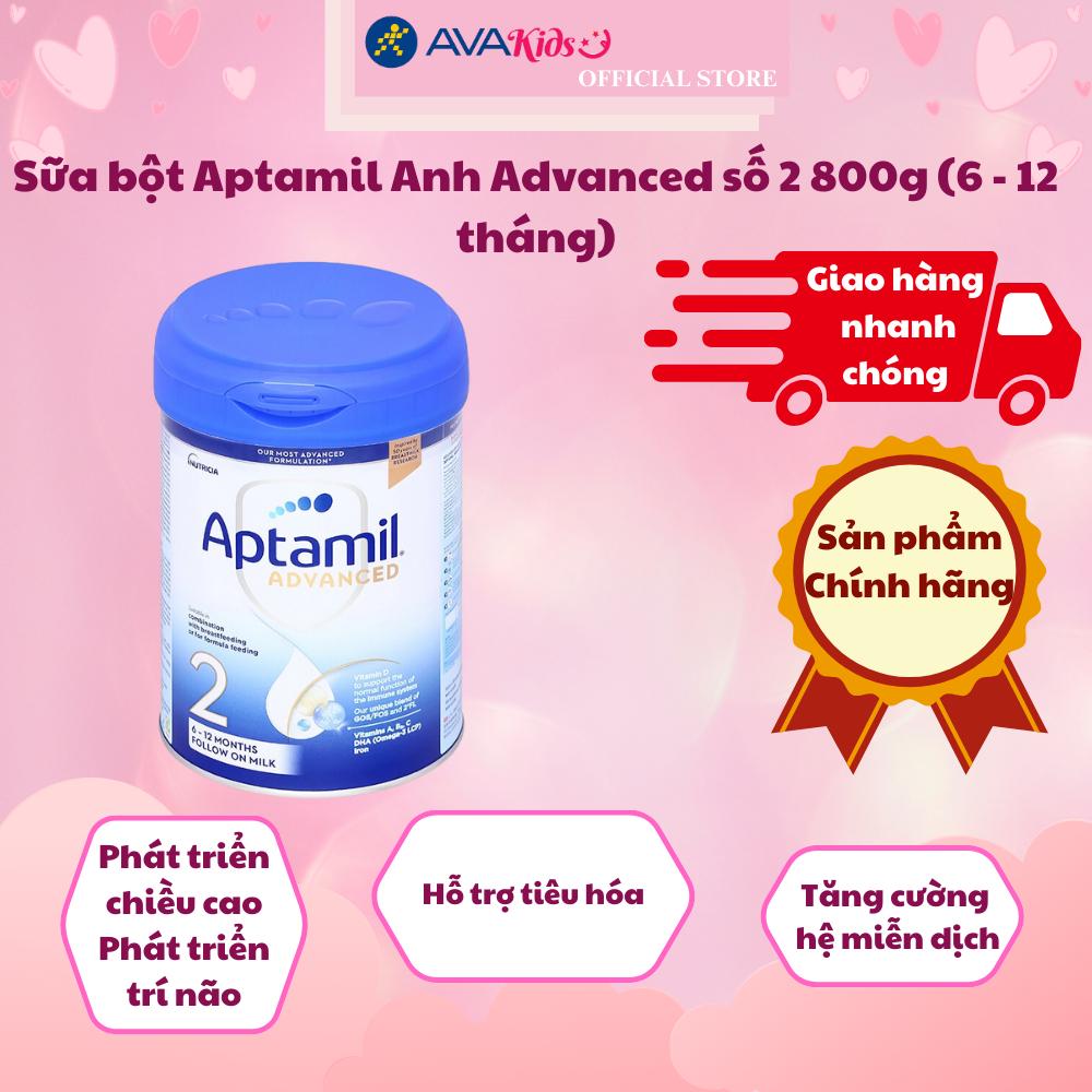 Sữa bột Aptamil Anh Advanced số 2 800g (6 - 12 tháng)