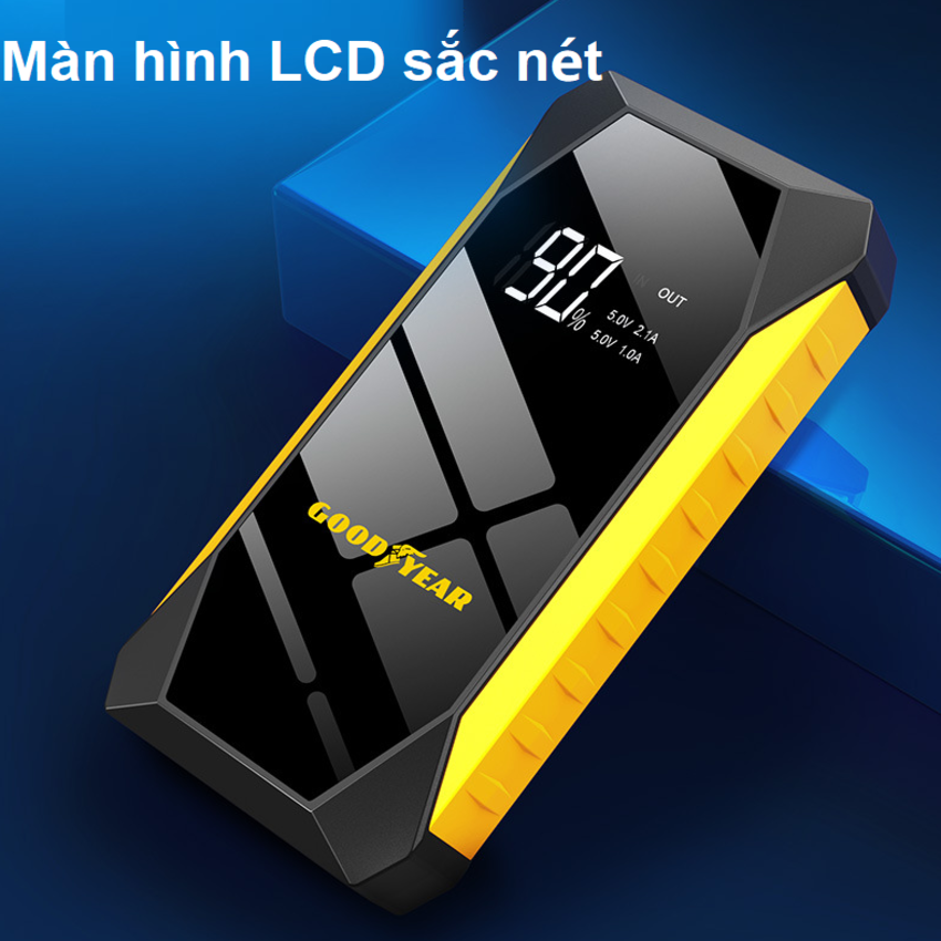 HÀNG NHẬP KHẨU - Bộ kík n.ổ ô tô, kiêm pin sạc dự phòng Goodyear GY-5295, 10000mAh