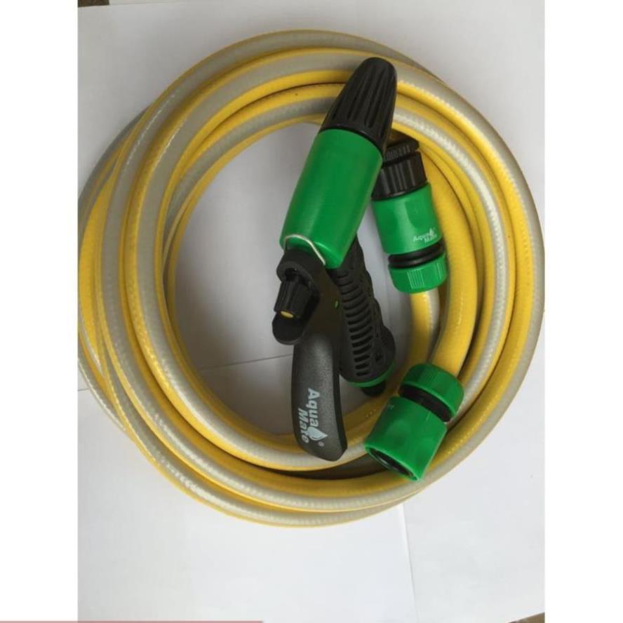 ️ Vòi tưới cây rửa xe 6m-7m-8m tay bóp tùy chỉnh nhiều chế độ 319498622-1622-3 mầu cam