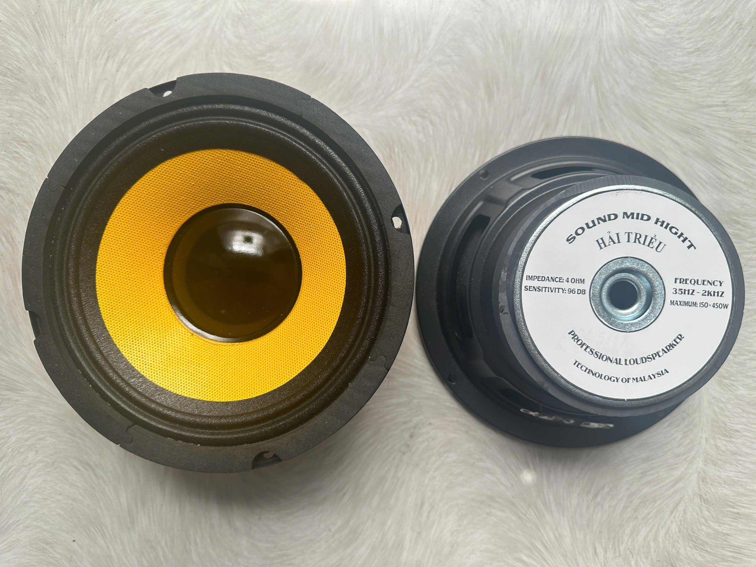 CỦ LOA BASS RỜI 16 HÀNG CHÍNH HÃNG HẢI TRIỀU COIL 38 TỪ 100 GÂN VẢI MÀN VÀNG (GIÁ 1 CÁI)