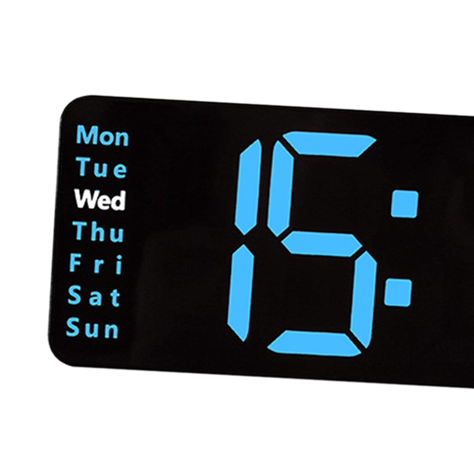 Modern LED Electronic Clock 2 Alarms Desk Clock for Shop Living Room Bedside