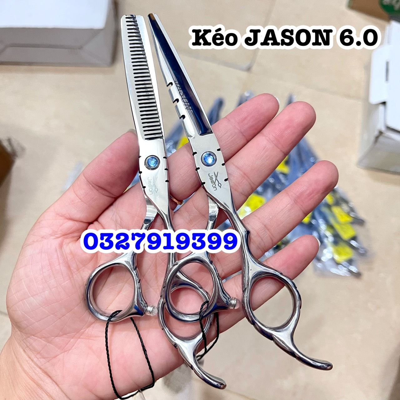 Kéo cắt tóc cao cấp JASON 6.0