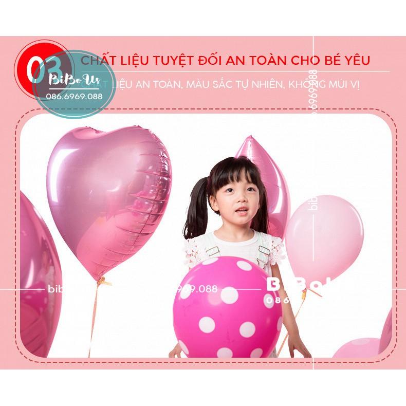 Combo Trang Trí Sinh Nhật Tuổi Chuột - Bé gái - 018 - SET BÓNG THÔI NÔI TUỔI CHUỘT- HAPPY BIRTHDAY