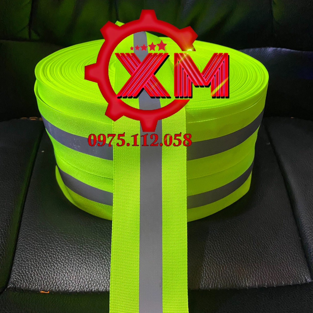 Phản quang vải bản rộng 2,5cm x 100 mét