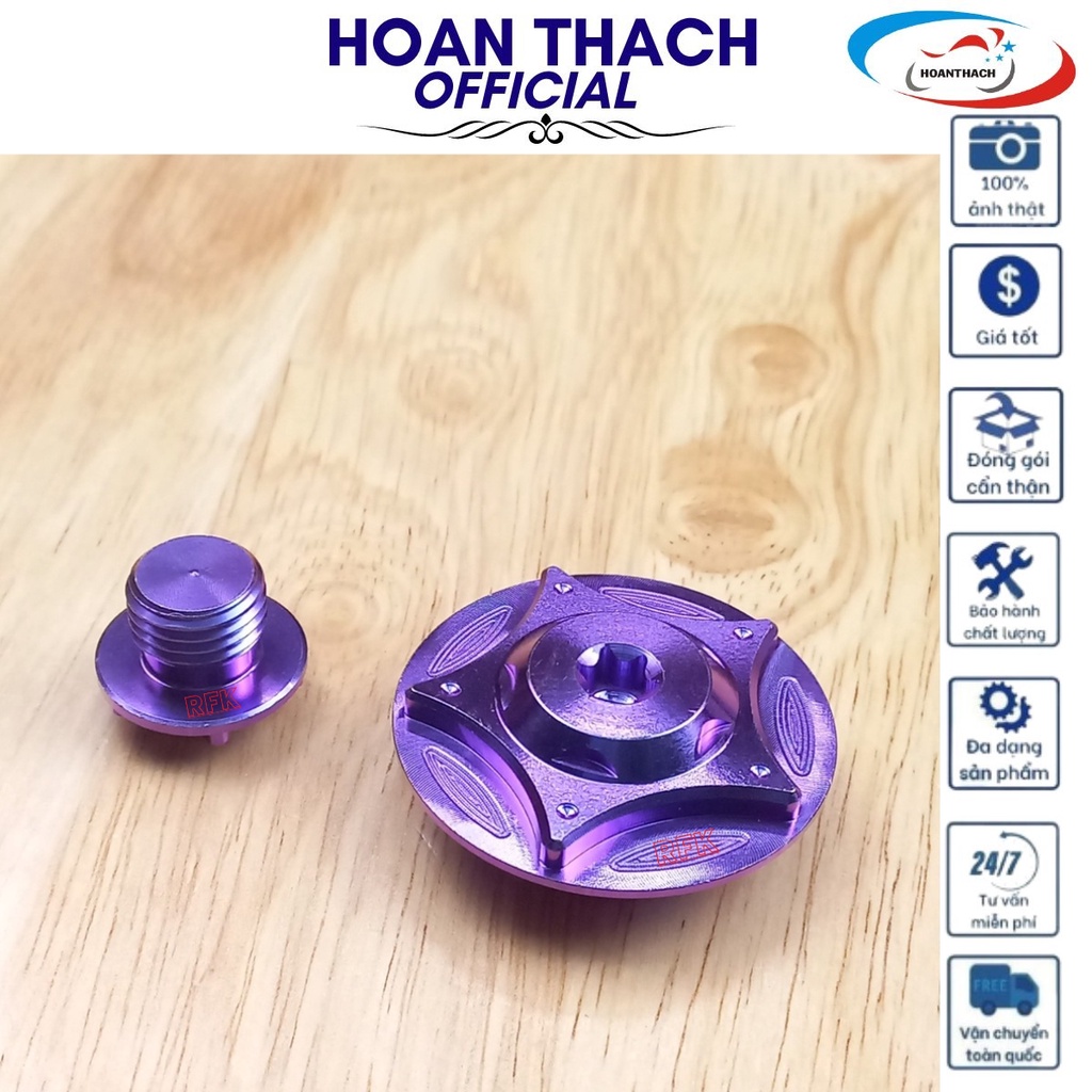 Ốc Mâm Lửa Gr5 Titan dùng cho dòng Xe máy Honda ( Màu Tím ) HOANTHACH SP001860