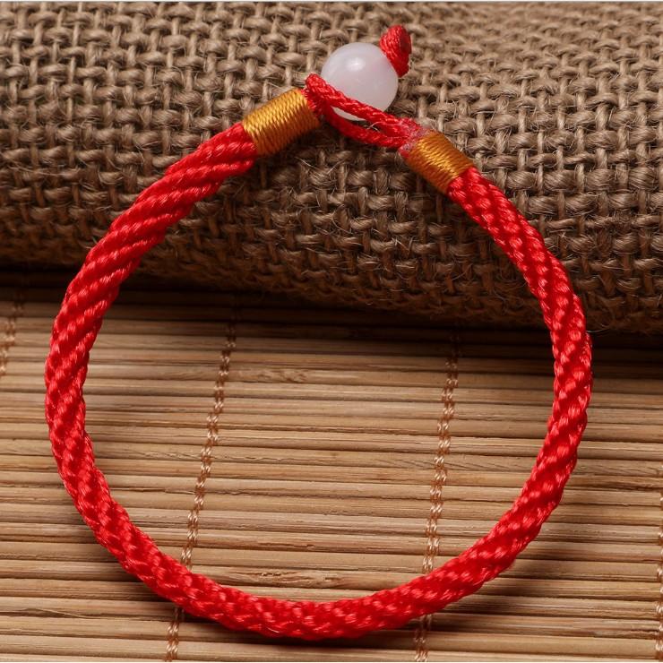 Vòng Đeo Tay Chỉ Đen Đỏ May Mắn Cặp Đôi