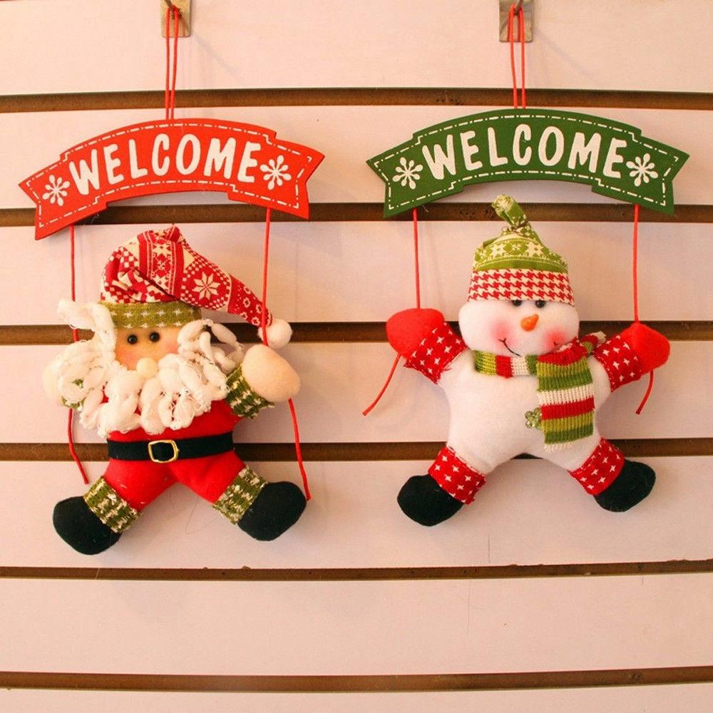 Phụ kiện treo cửa đi hình ông già Noel dễ thương dùng trang trí giáng sinh