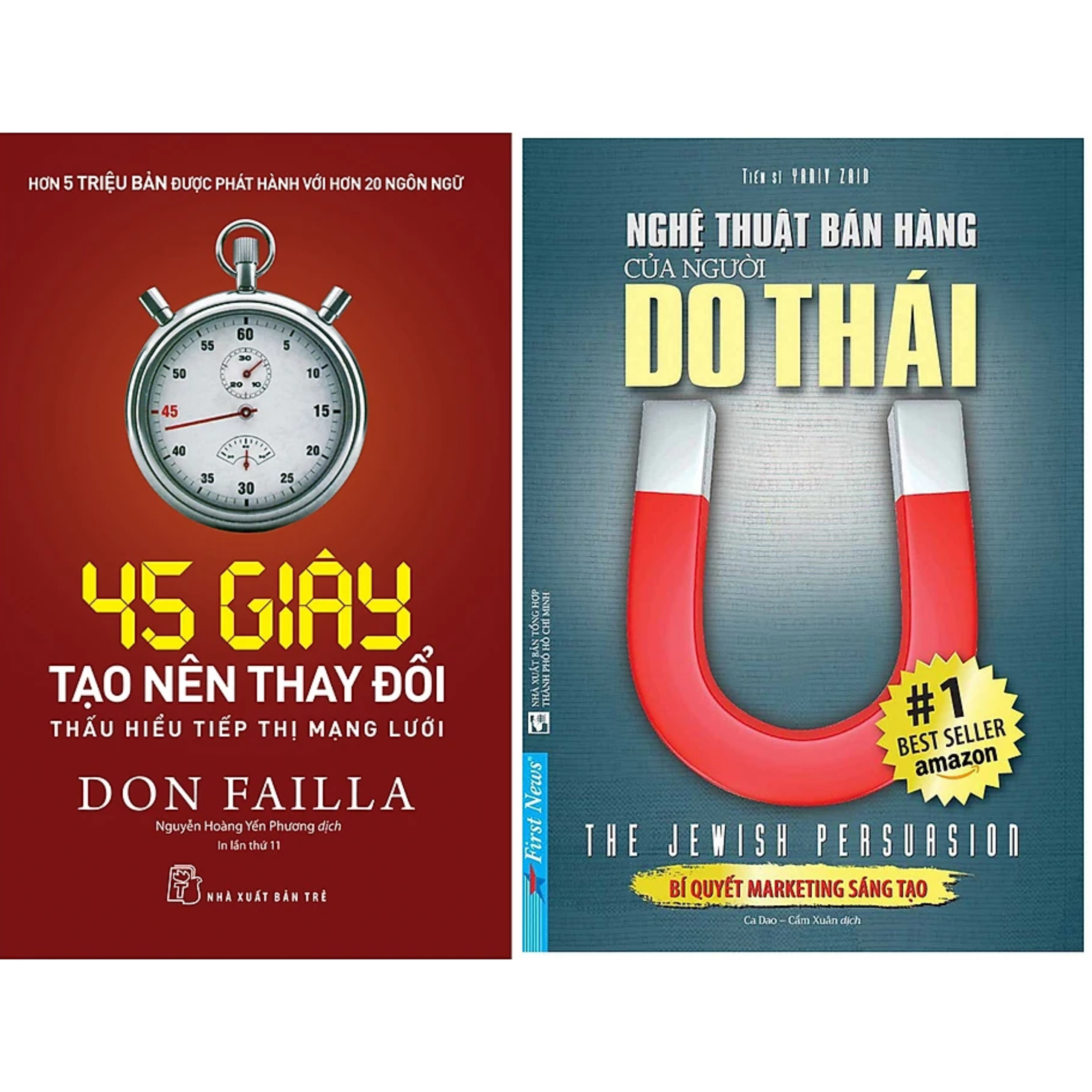 Combo 2Q 45 Giây Tạo Nên Thay Đổi - Thấu Hiểu Tiếp Thị Mạng Lưới Nghệ Thuật Bán Hàng Của Người Do Thái Chiến Lược Marketing Hiệu Qủa