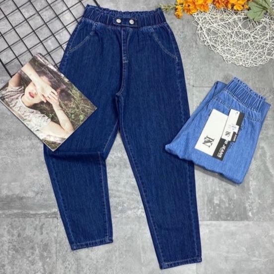 Quần jeans bò giấy thoáng mát dễ chịu dáng baggy có size đại