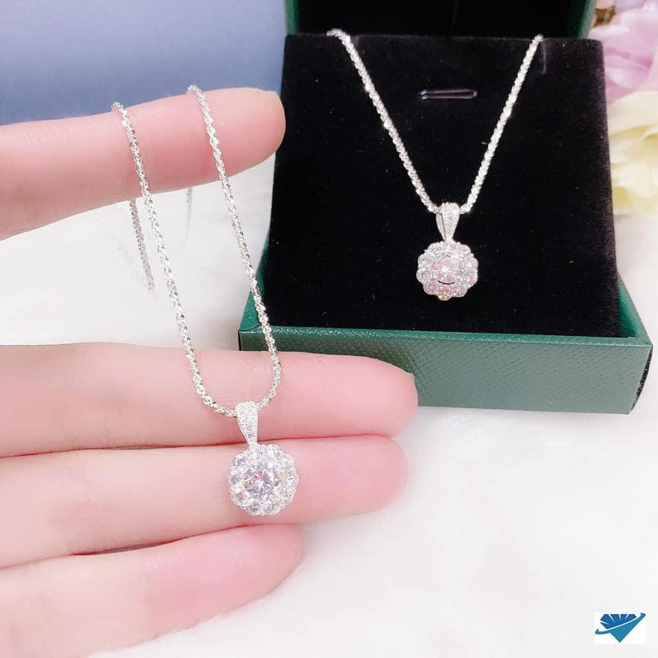 DÂY CHUYỀN NỮ BẠC TA - MẶT HOA XINH XẮN
