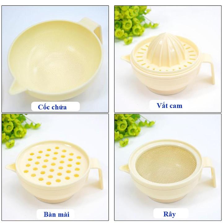 Combo 5 bộ dụng cụ ăn dặm kiểu nhật dành cho bé màu sắc tinh tế trang nhã - 00172