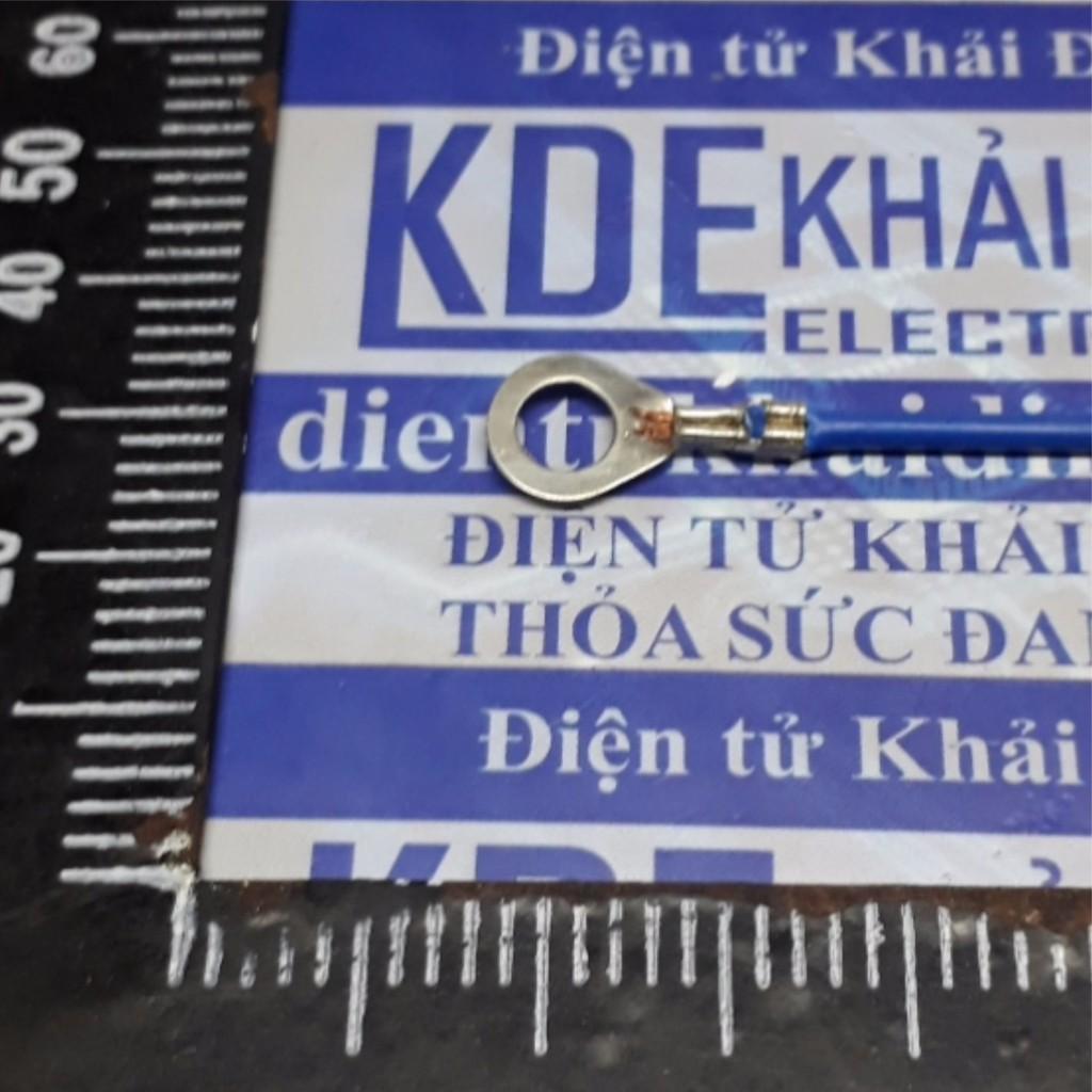 Đầu cos khuyên tròn bấm dây tiếp đất….lỗ 4.2mm vặn ốc M4 bấm dây 0.5-1.5mm2 kde5030