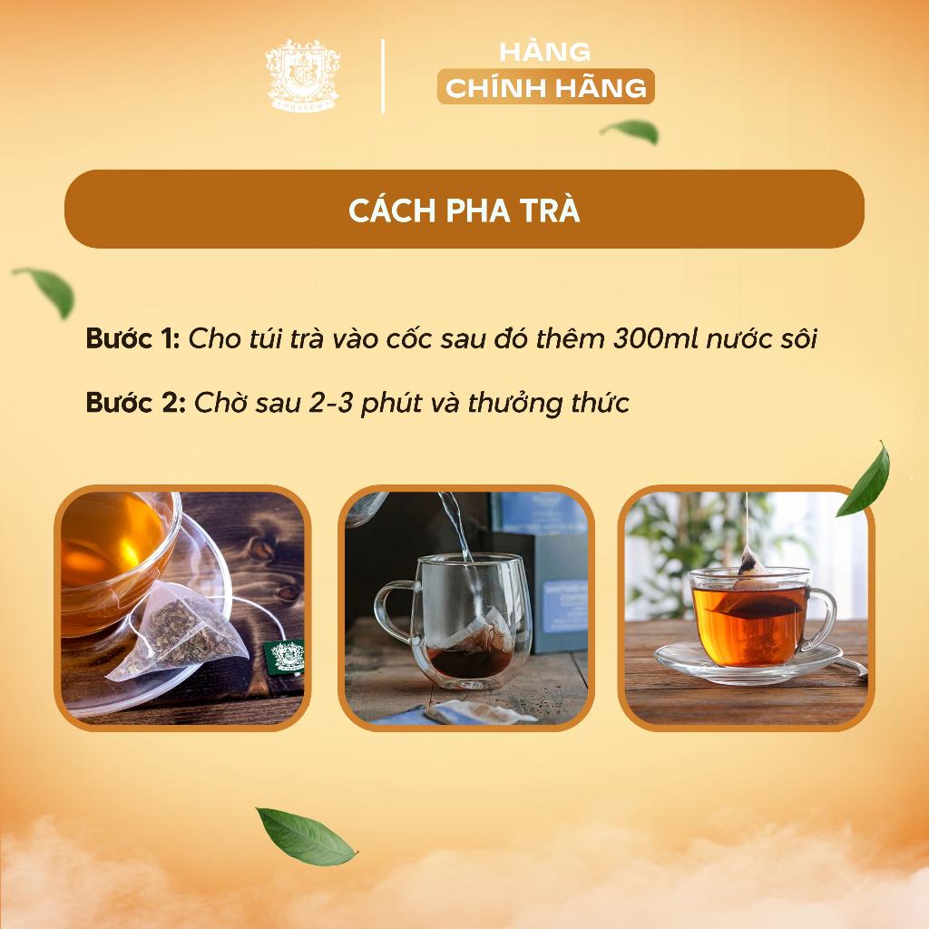 Trà Túi Lọc Mohodo Shan Tea Ướp Sen Tây Hồ Thơm Ngon Hương Vị Thuần Khiết - Hộp 30g