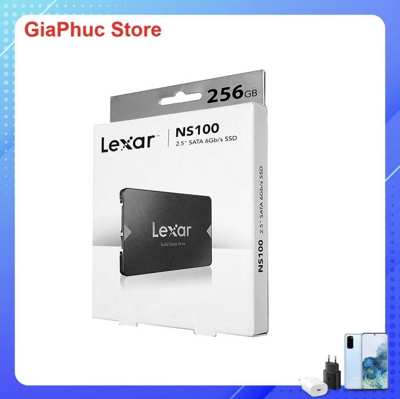 Ổ cứng SSD 256GB Lexar NS100 LNS100-256RB 2.5-Inch SATA III - Hàng Chính Hãng