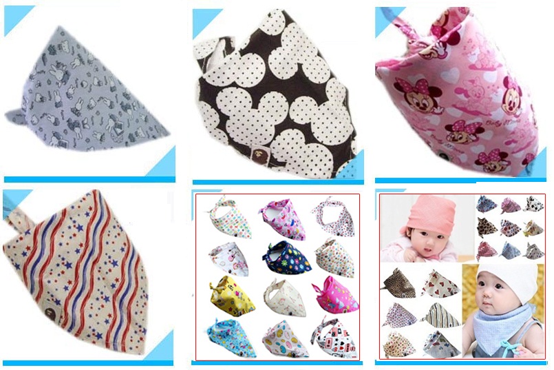 Combo 3 Khăn quàng cổ tam giác thời trangsành điệu, ấn tượng cho bé