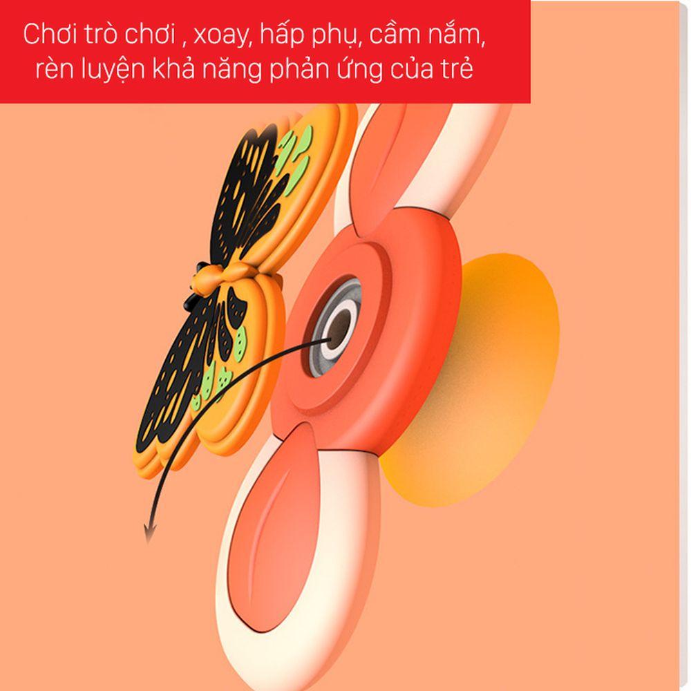 Con quay spinner hình côn trùng dễ thương, đồ chơi con quay vui nhộn cho bé