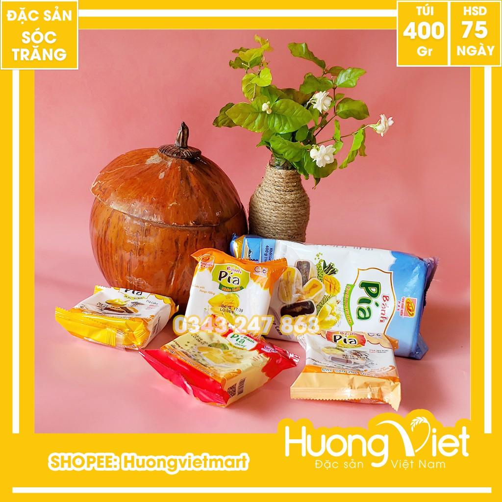 Bánh pía chay thập cẩm 4 vị khác nhau 400g, bánh pía chay Sóc Trăng Tân Huê Viên