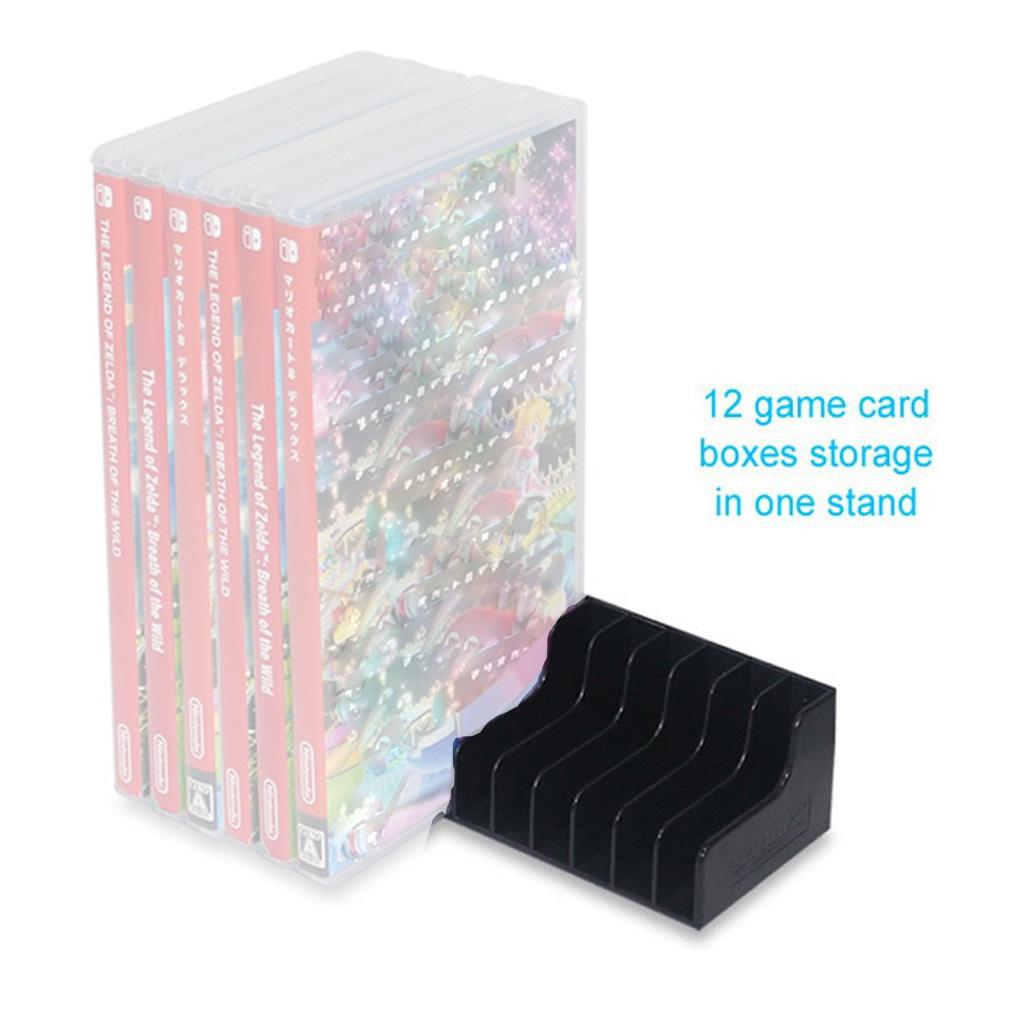 2Piece Game Card Box Storage Stand Holder For Nintendo Switch 24PCS CD Disks