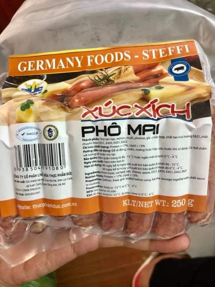 Xúc xích phô mai Steffi Gemany Food 