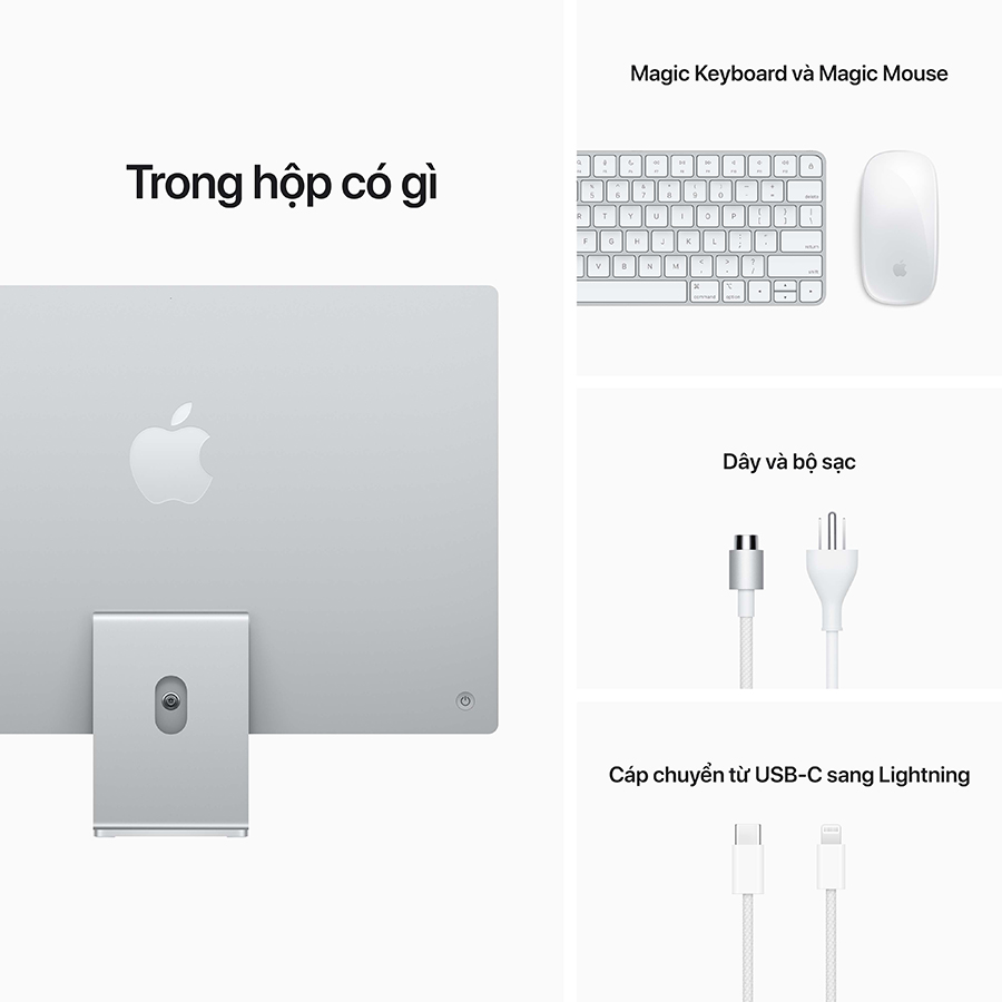 iMac M1 2021 - 24 Inchs (7GPU /8GPU - 8GB /16GB - 256GB /512GB) - Hàng Chính Hãng