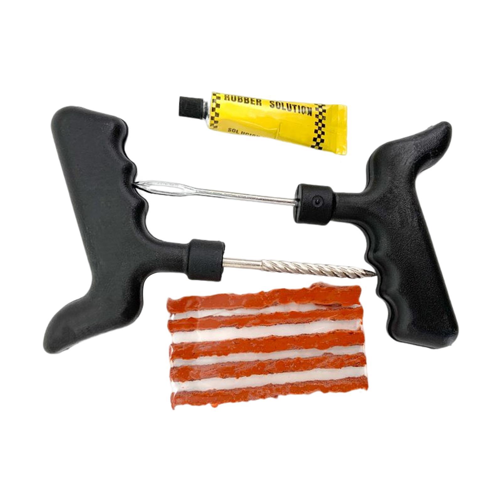 8x T Handle Tire Repair  Heavy Duty Tire Plug Kit for Car Tractor