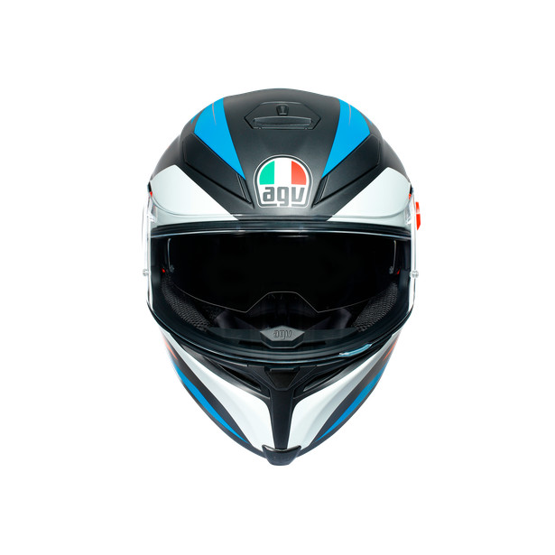 Nón Bảo Hiểm Fullface - AGV K5 S CORE MATT BLACK/BLUE/ORANGE - Hàng Nhập Khẩu Thương Hiệu Ý