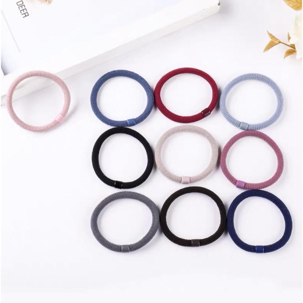 Sỉ 10 dây cột tóc nữ trơn nhiều màu
