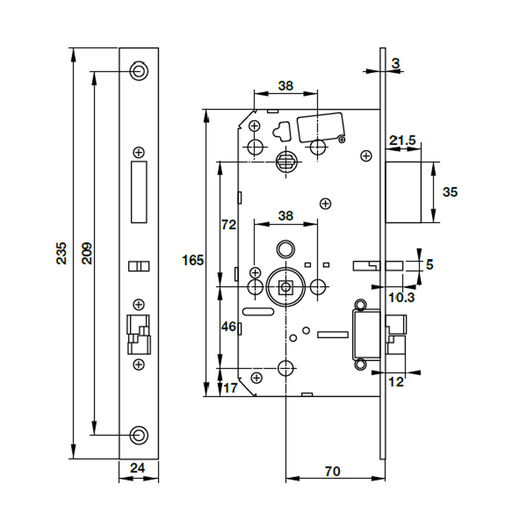 Khóa điện tử Hafele PP9000 (912.05.691)