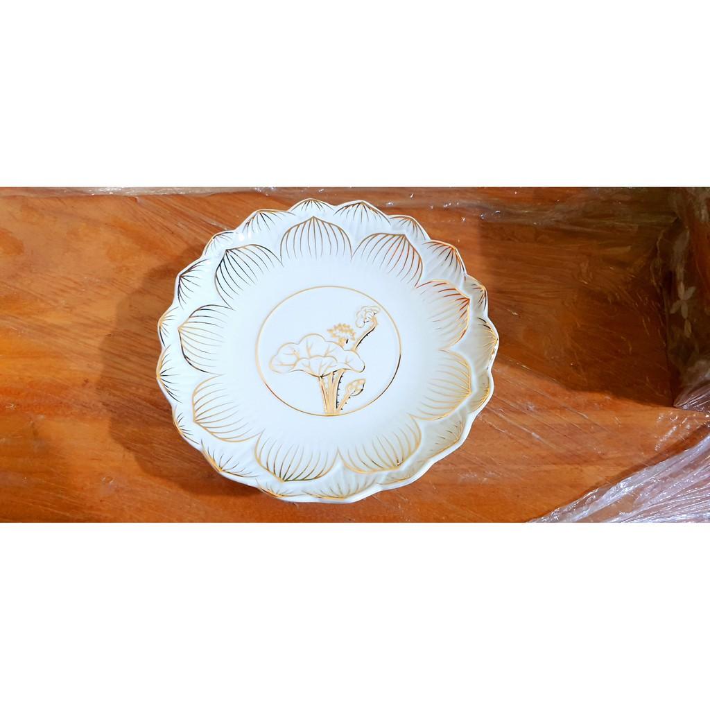 Đĩa sứ Bạch Ngọc Cao cấp 20cm