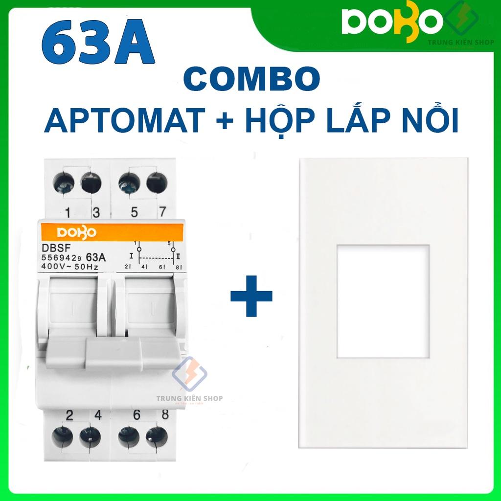 Cầu Dao Đảo Chiều DoBo Korea 2P 63A - Aptomat đảo chiều DoBo - Thiết kế mới - Hàng Tốt - BH 12 tháng