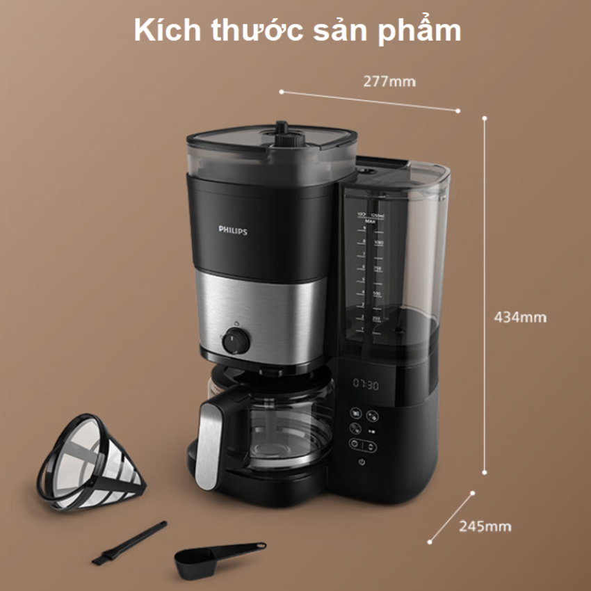 Máy pha cà phê Drip xay và pha tự động, thương hiệu Hà Lan cao cấp Philips - HD7900/50 [ HÀNG CHÍNH HÃNG ]