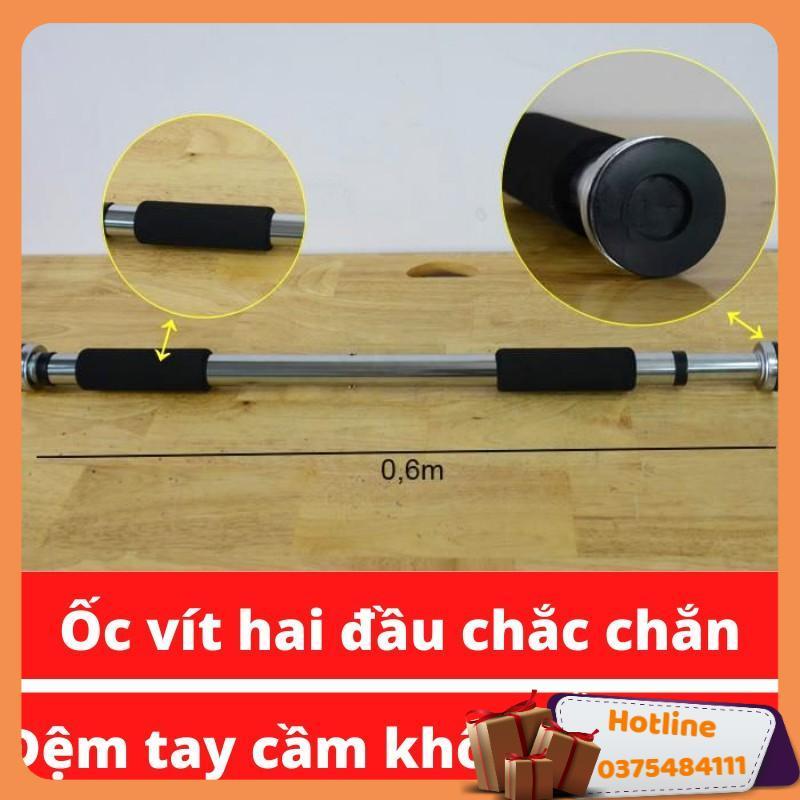 Xà Đơn Đa Năng Gắn Cửa Treo Tường Loại 60 - 100Cm Tập Thể Hình, Thể Dục Tại Nhà - Hàng Loại 1