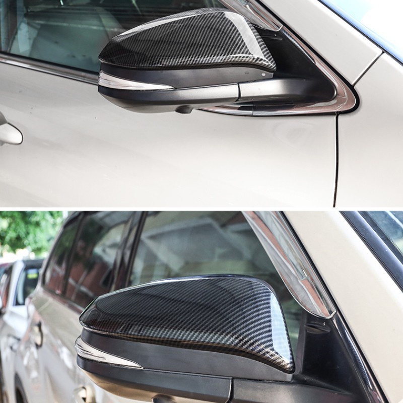 Ốp gương chiếu hậu xe Toyota Fortuner, Innova  2017 - 2022 vân cacbon cao cấp