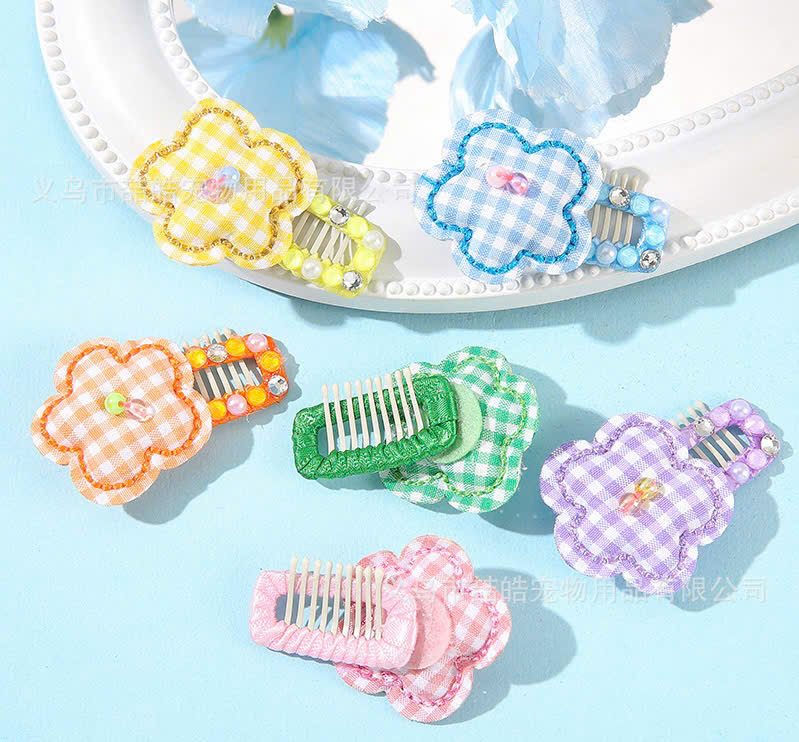 NƠ KẸP TÓC BUỘC TÓC CÀI TÓC SANG TRỌNG DỄ THƯƠNG MÃ 24 XINH XẮN CHO THÚ CƯNG CHÓ MÈO