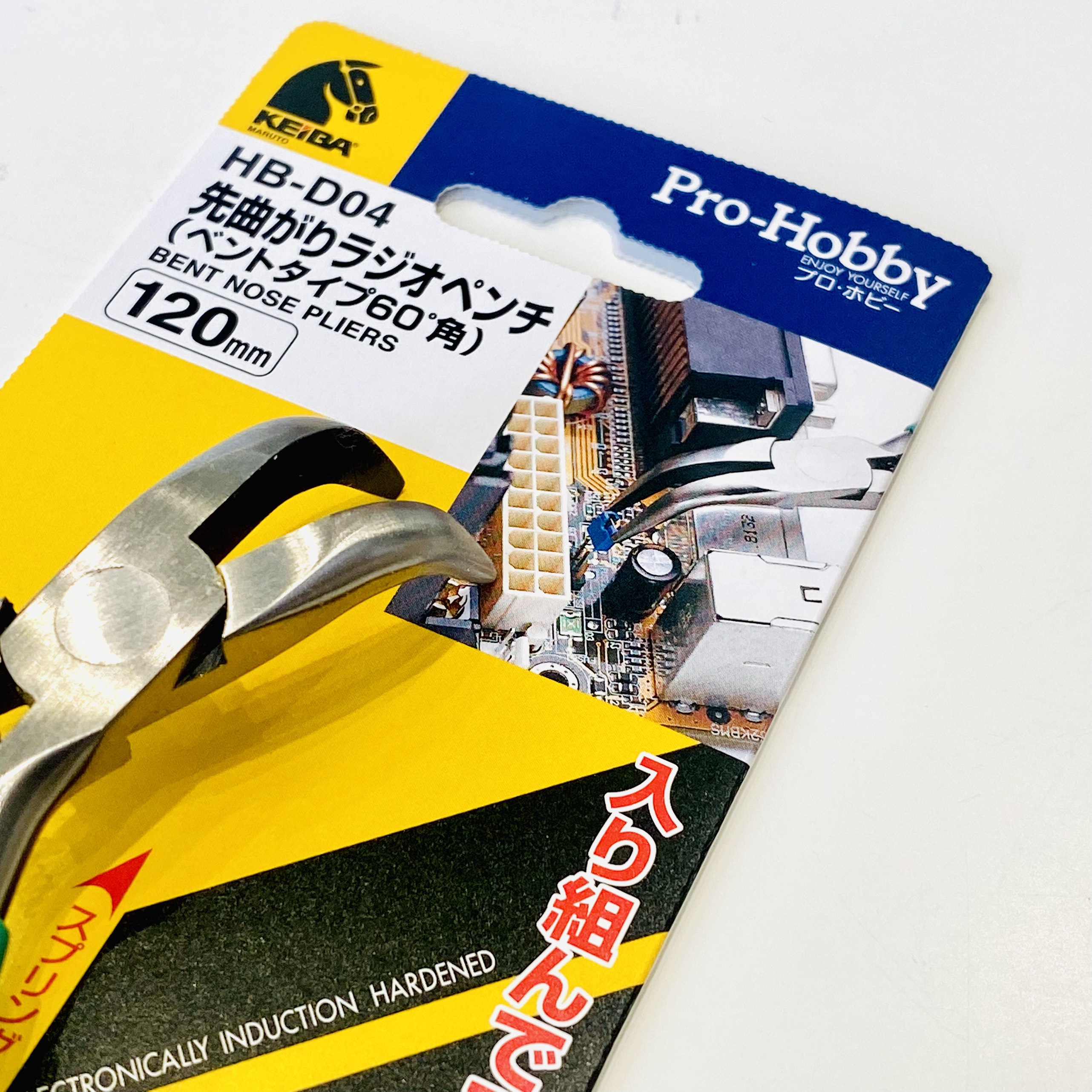 Kìm Gắp Linh Kiện Mũi Cong Mini Pro-Hobby KEIBA 120MM:  HB-D04 | Thép Hợp Kim MARUTOLOY 1 [Chrome Vanadium CR-V70C]