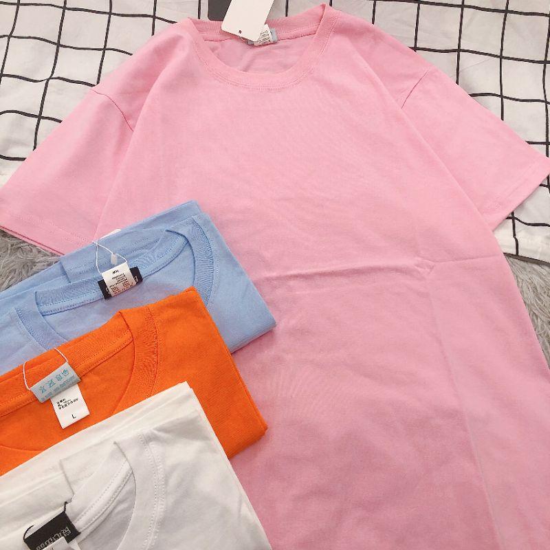 Áo thun trơn basic 100% cotton mềm mịn, hút mồ hôi ulzzang - ẢNH THẬT