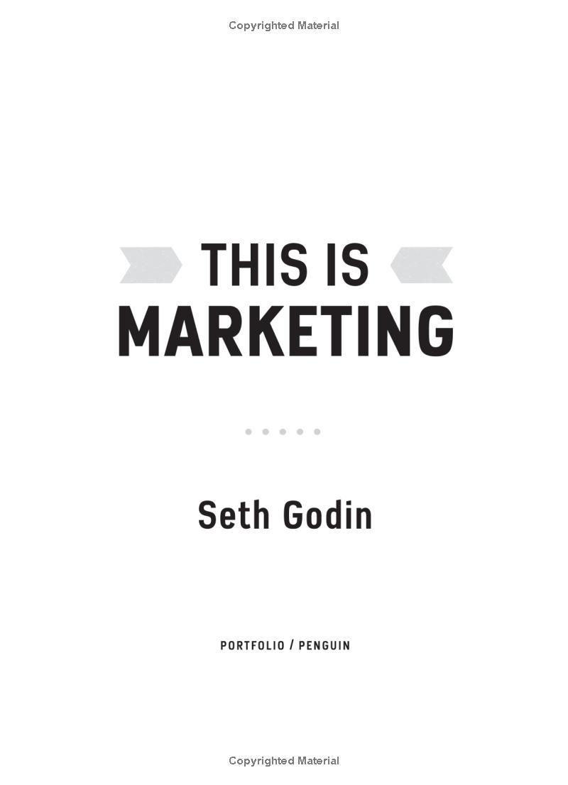 This Is Marketing : You Can't Be Seen Until You Learn to See