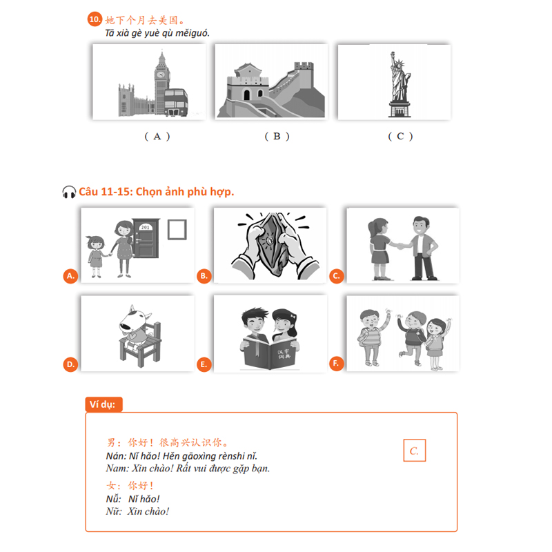 Sách - Giáo Trình Chinh Phục HSK 1 và HSK 2 - Luyện Thi HSK/HSKK - (Bài tập - Đáp án - Giải thích) - Phạm Dương Châu
