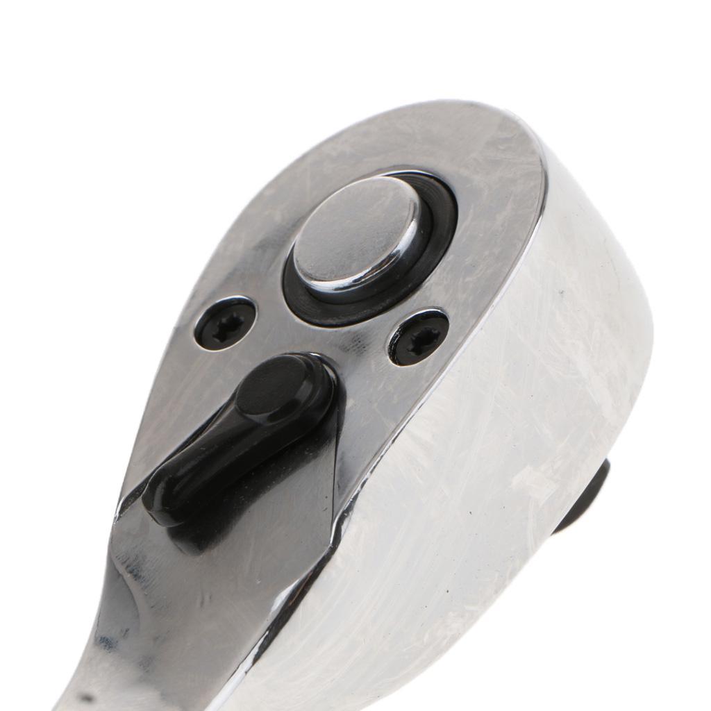 Mirror Steel Fast Ratchet Wrench Spanner Hand Repair Tool 10mm
