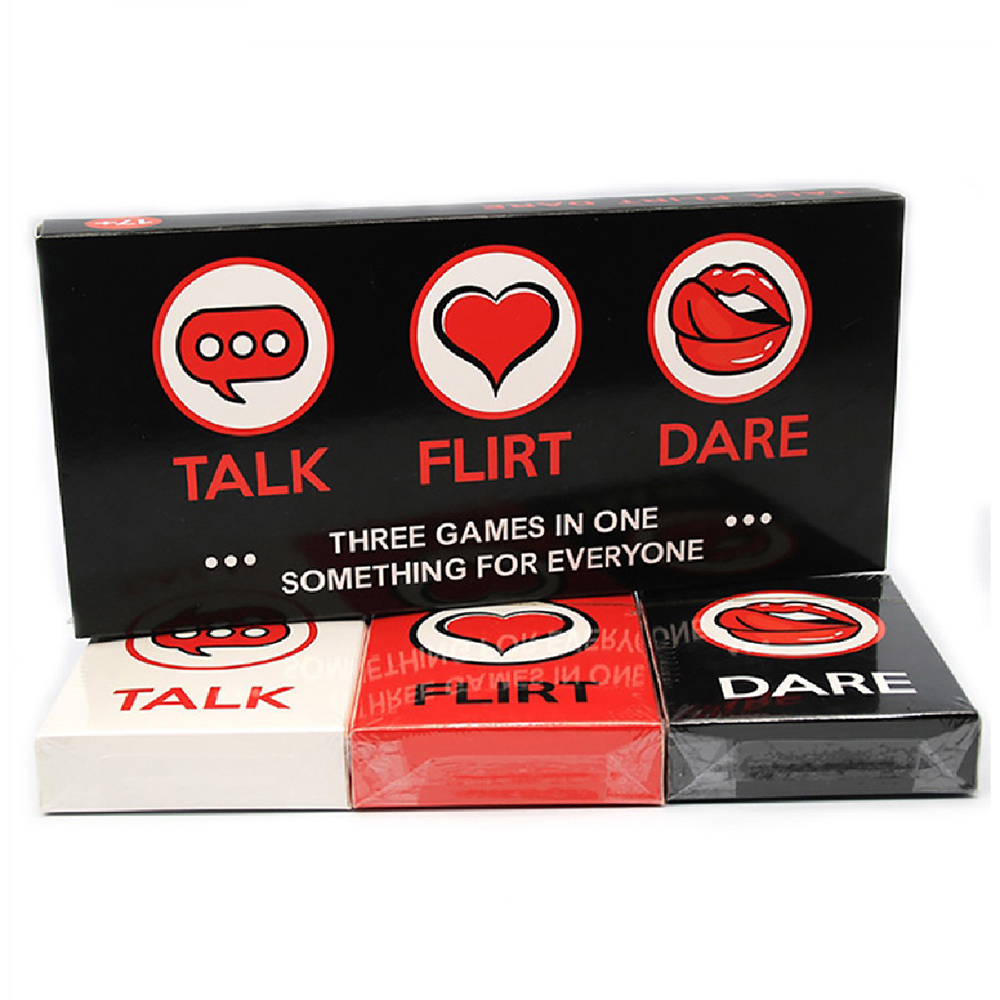 Bộ Bài Talk, Flirt, Dare 3 trong 1 Board Game Dành Cho Các Cặp Đôi 