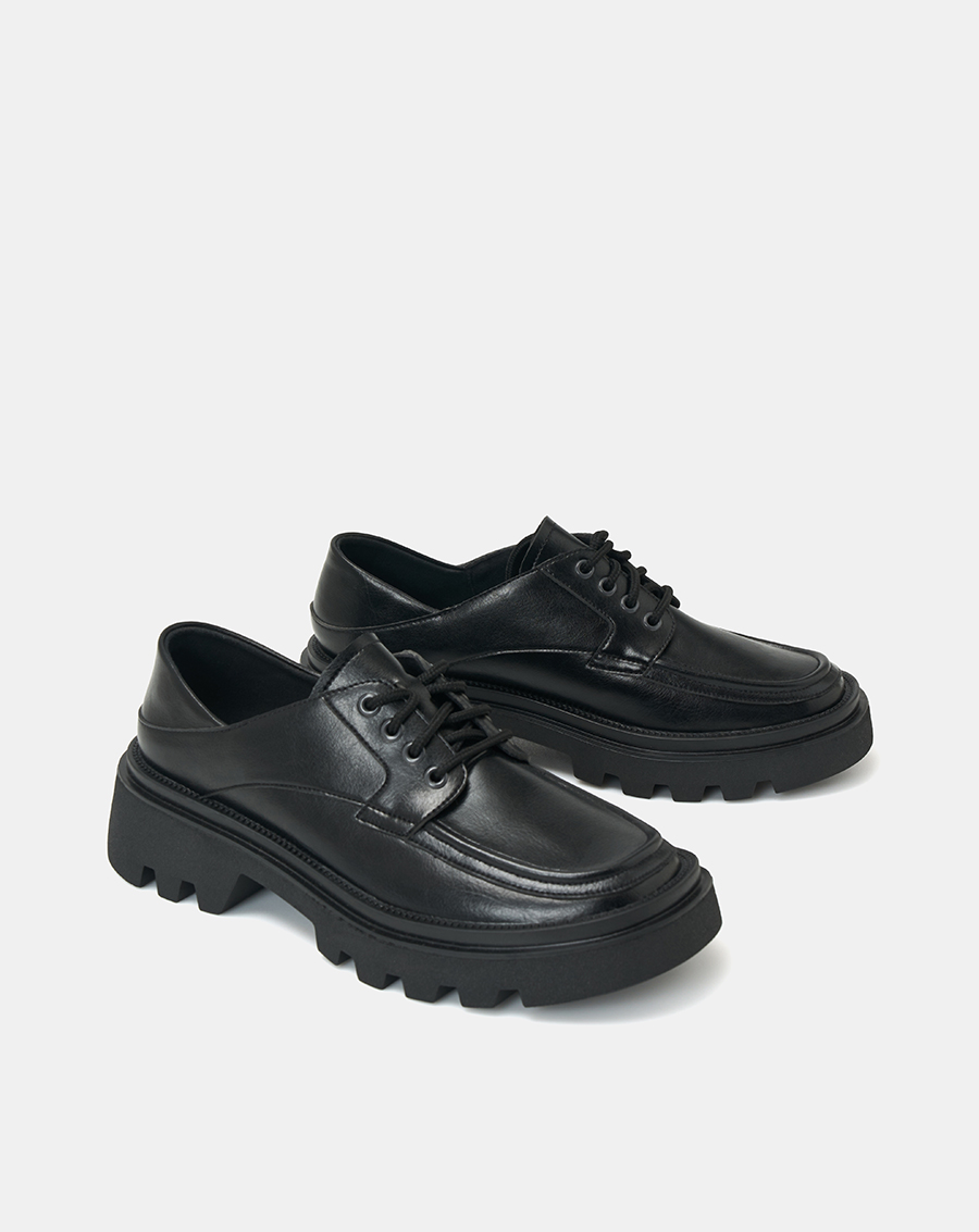 Giày Búp Bê Nữ 5cm Thời Trang JUNO Kiểu Chunky Oxford BB05001