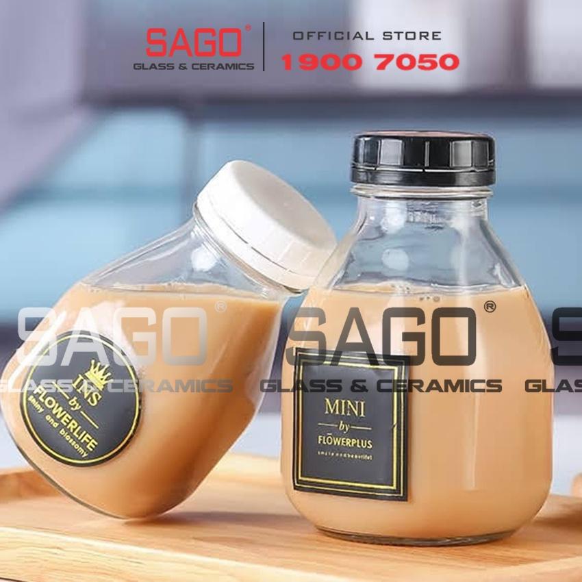 Hũ Thủy Tinh Vuông Lùn Nắp Nhựa 350ml , 500ml | Tùy Chọn Dung Tích