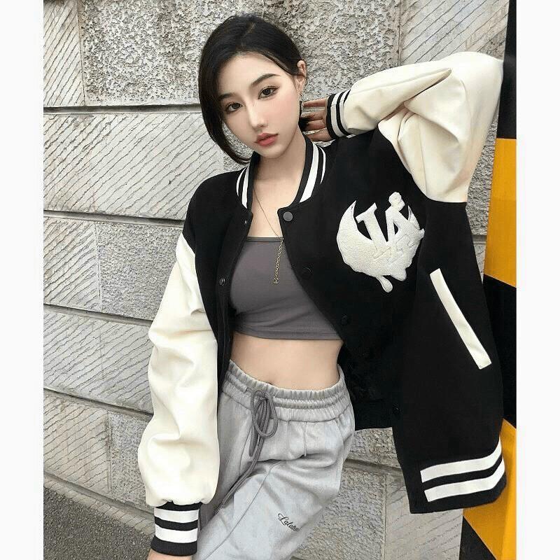 Hình ảnh Áo khoác dù bomber unisex nam nữ cổ tròn siêu đẹp , chất hottrend hiện nay TRANG NEMO