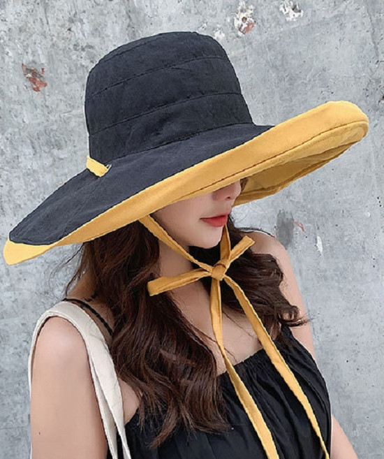 Mũ nón rộng vành chống nắng chống uv đội 2 mặt phong cách Hàn