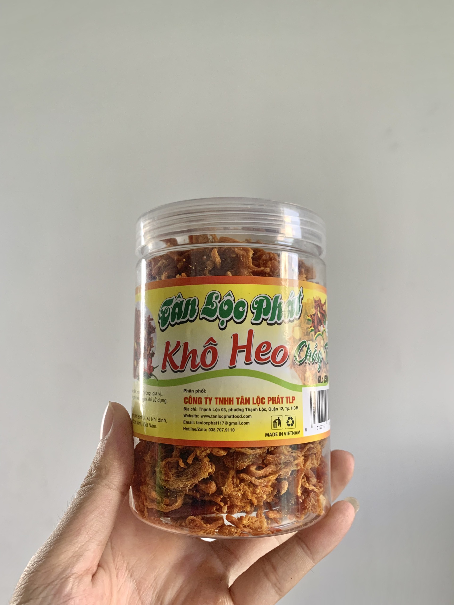 KHÔ HEO CHÁY TỎI TÂN LỘC PHÁT - HŨ 150G